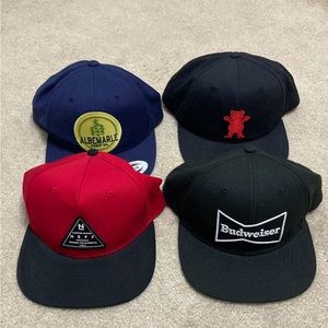 Men’s hats new. Grizzly, Neff and more